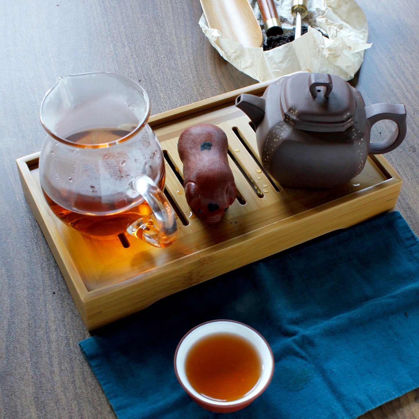 Bamboo Tea Tray - Low Profile