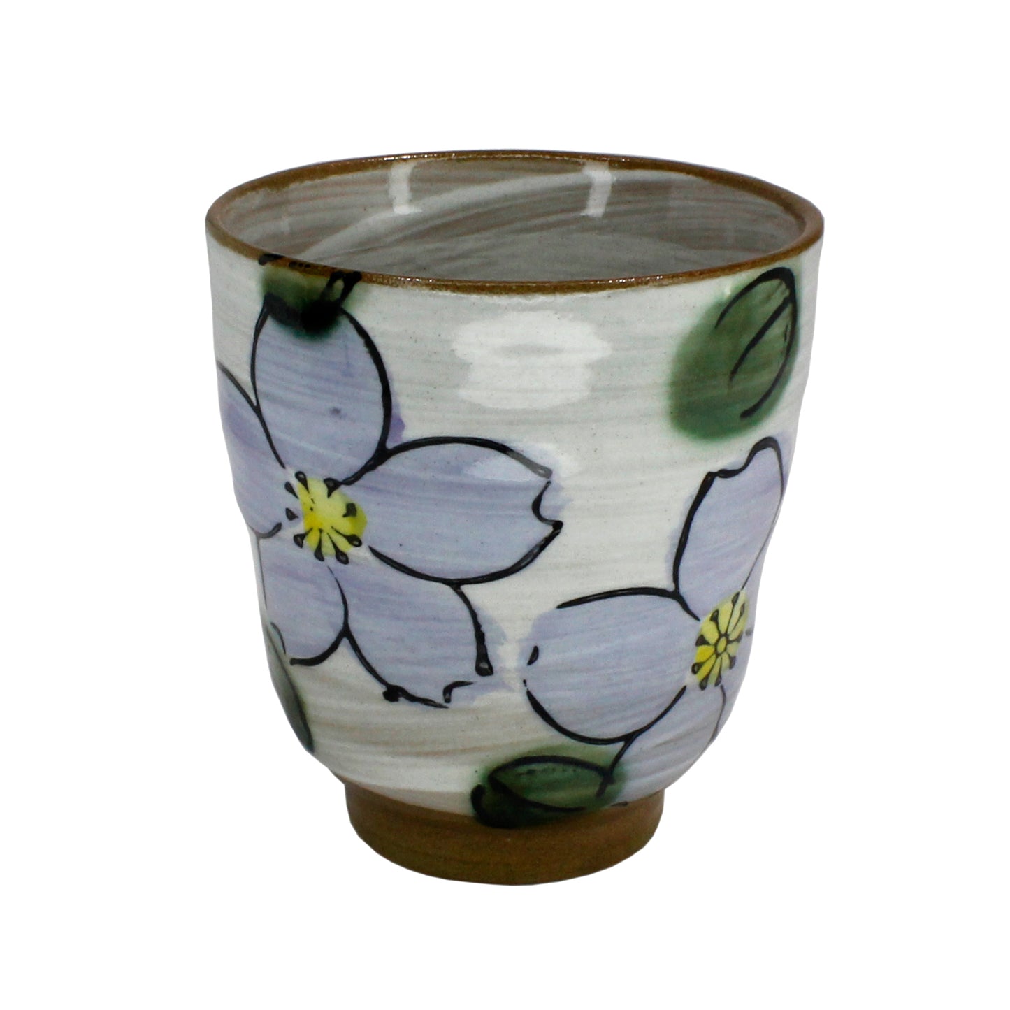 Ceramic Hand-Painted Blue Flower Cup - product