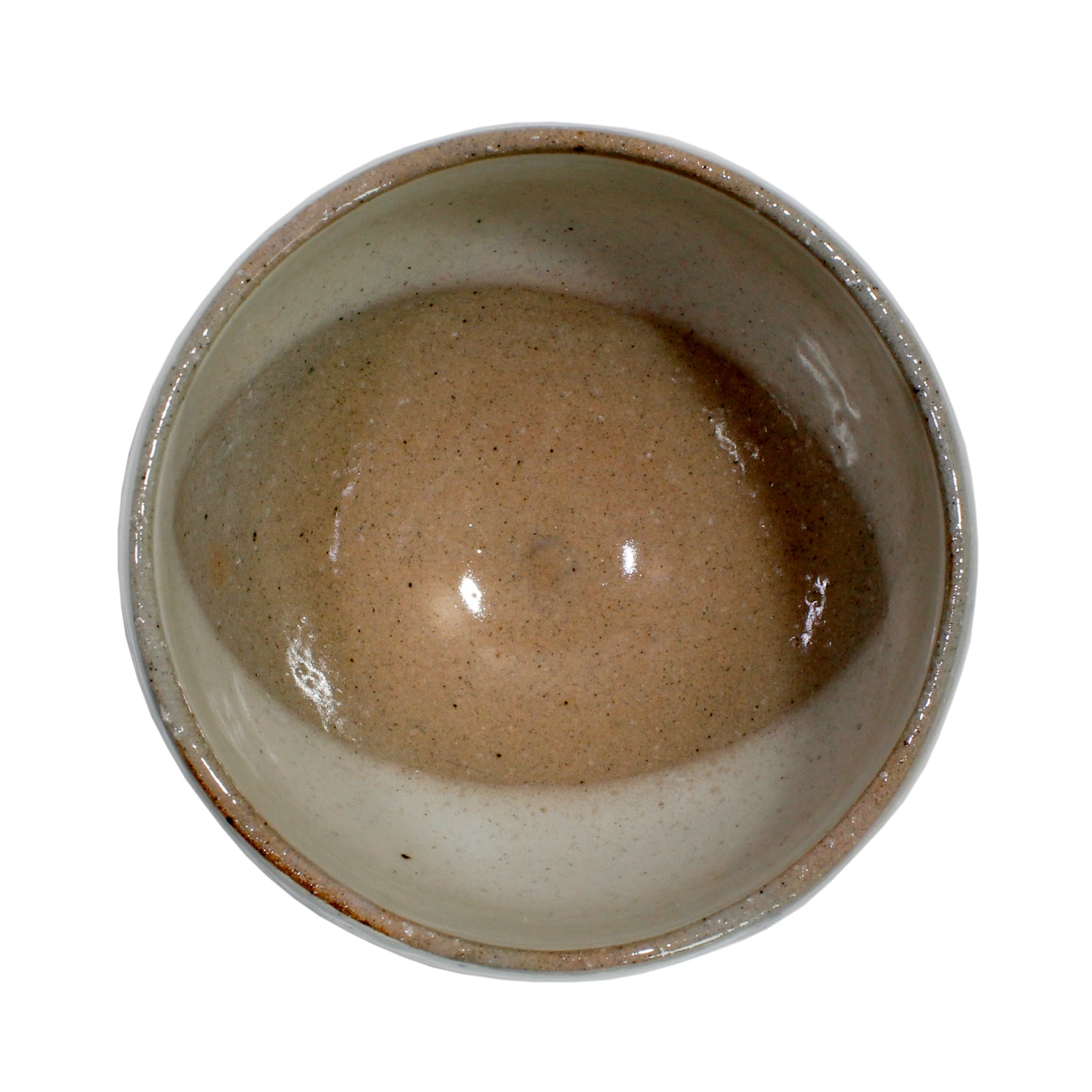 Ceramic Lilac Flower Cup - inside