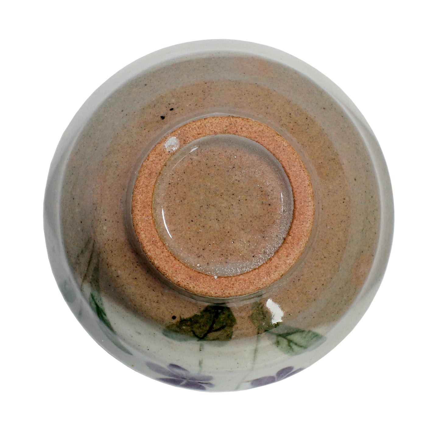 Ceramic Lilac Flower Cup - bottom