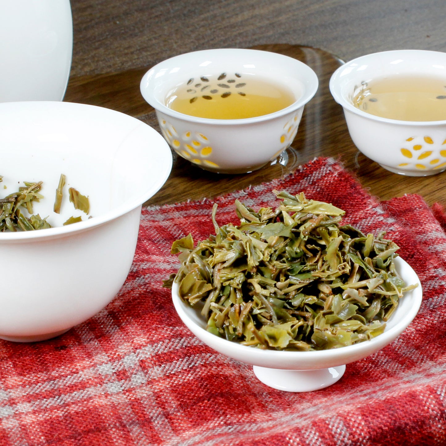 Darjeeling 1st Flush: Goomtee Estate - wet leaves