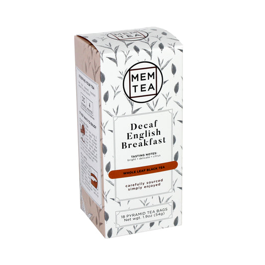 Decaf English Breakfast - Pyramid Teabag Box 18ct - front