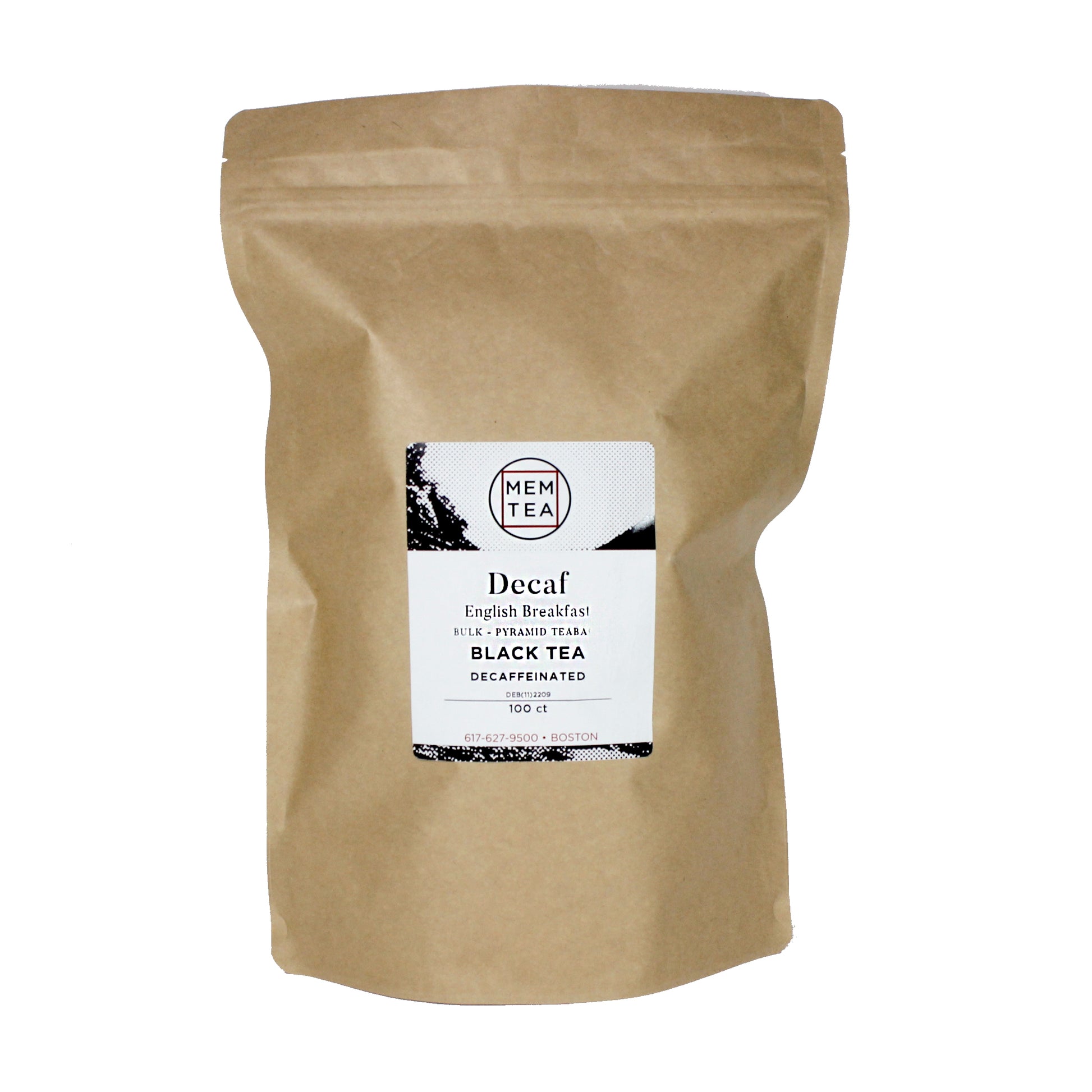Decaf English Breakfast - Pyramid Teabag Bag - 100ct