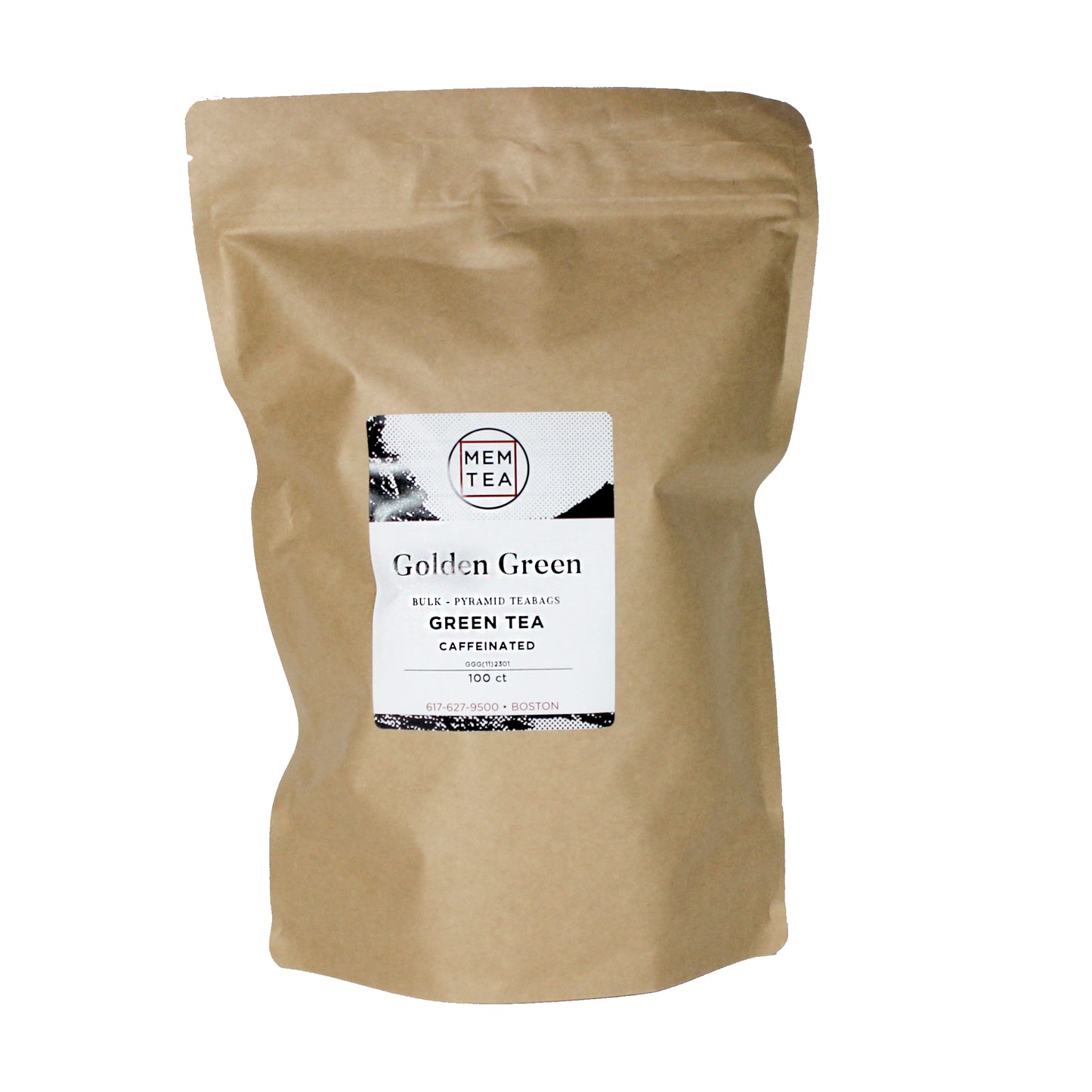 Golden Green - Pyramid Teabag Bag - 100ct