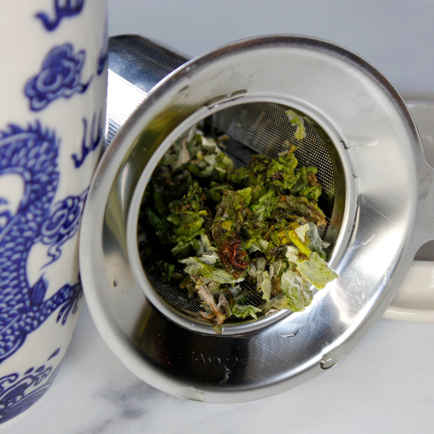 Karnak: Woolly Mint - wet leaves