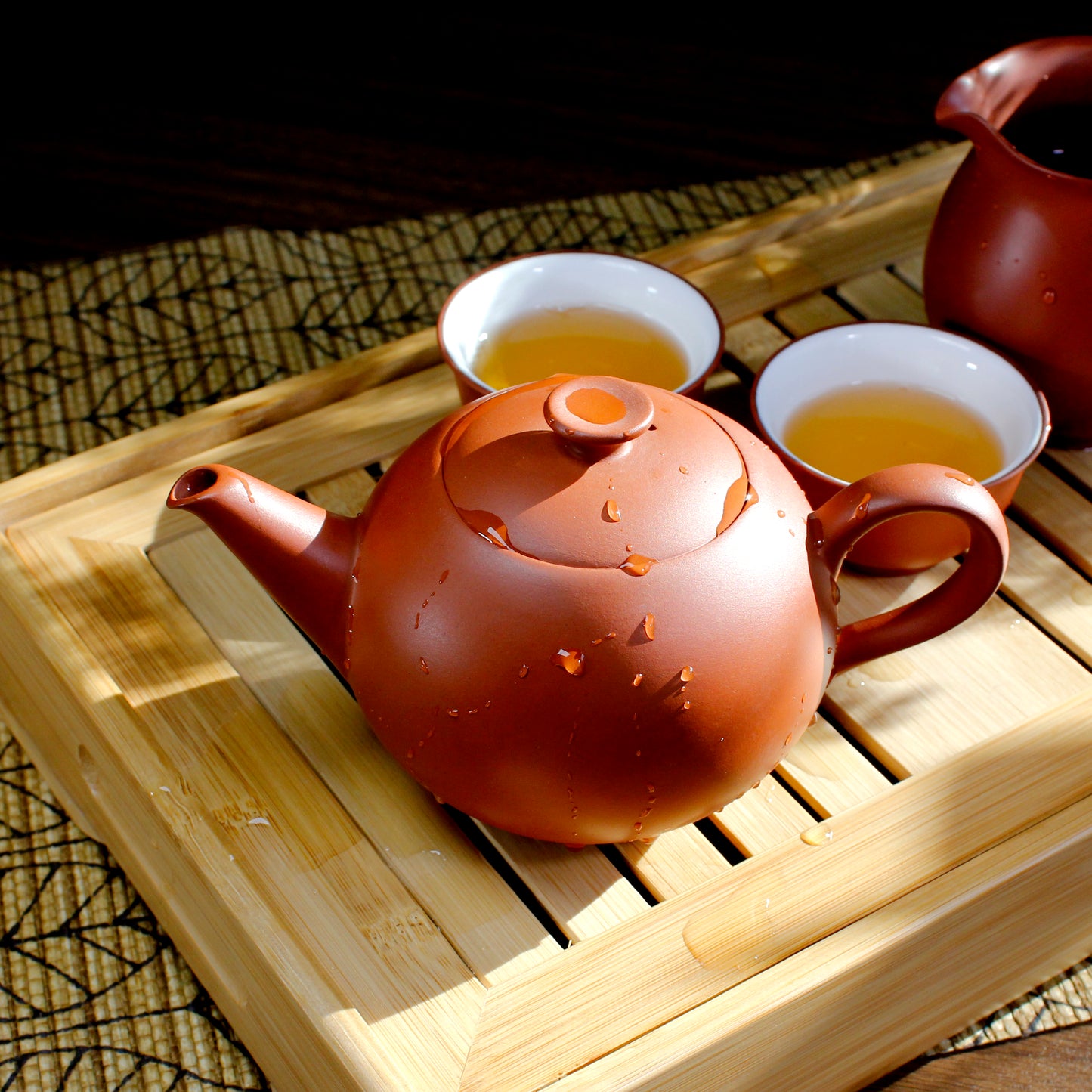 Large Red Clay Teapot - 12 oz