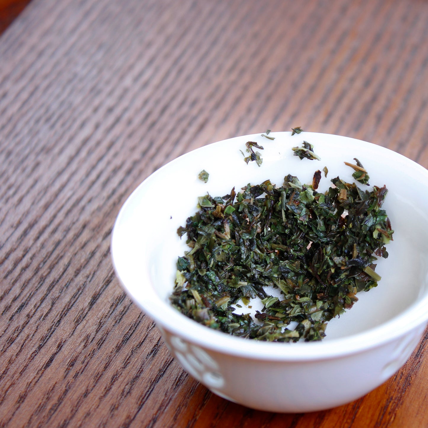 Mediterranean Mint - wet leaves