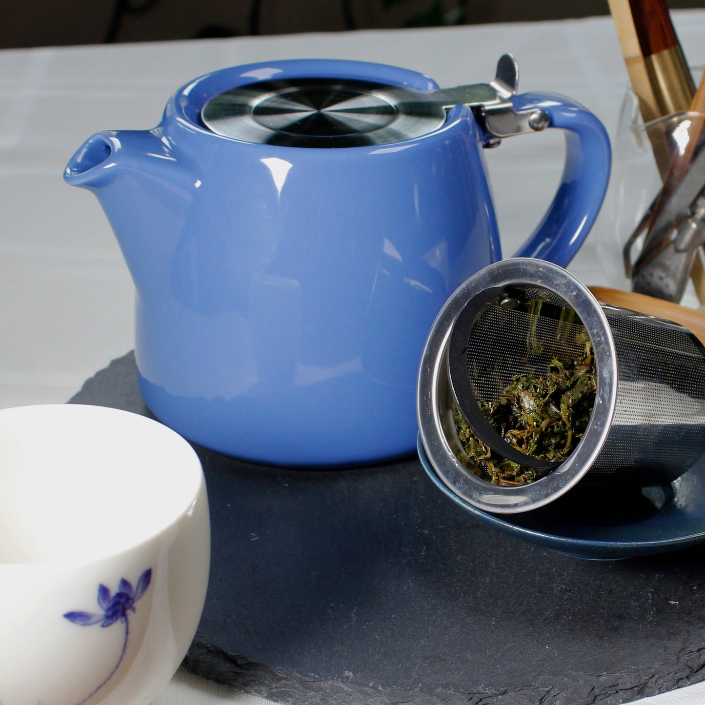 Moroccan Mint - wet leaves