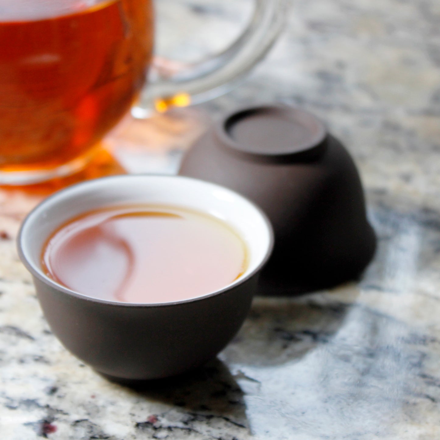 Purple & White Tasting Cups - 2.5 oz (Set of 2)