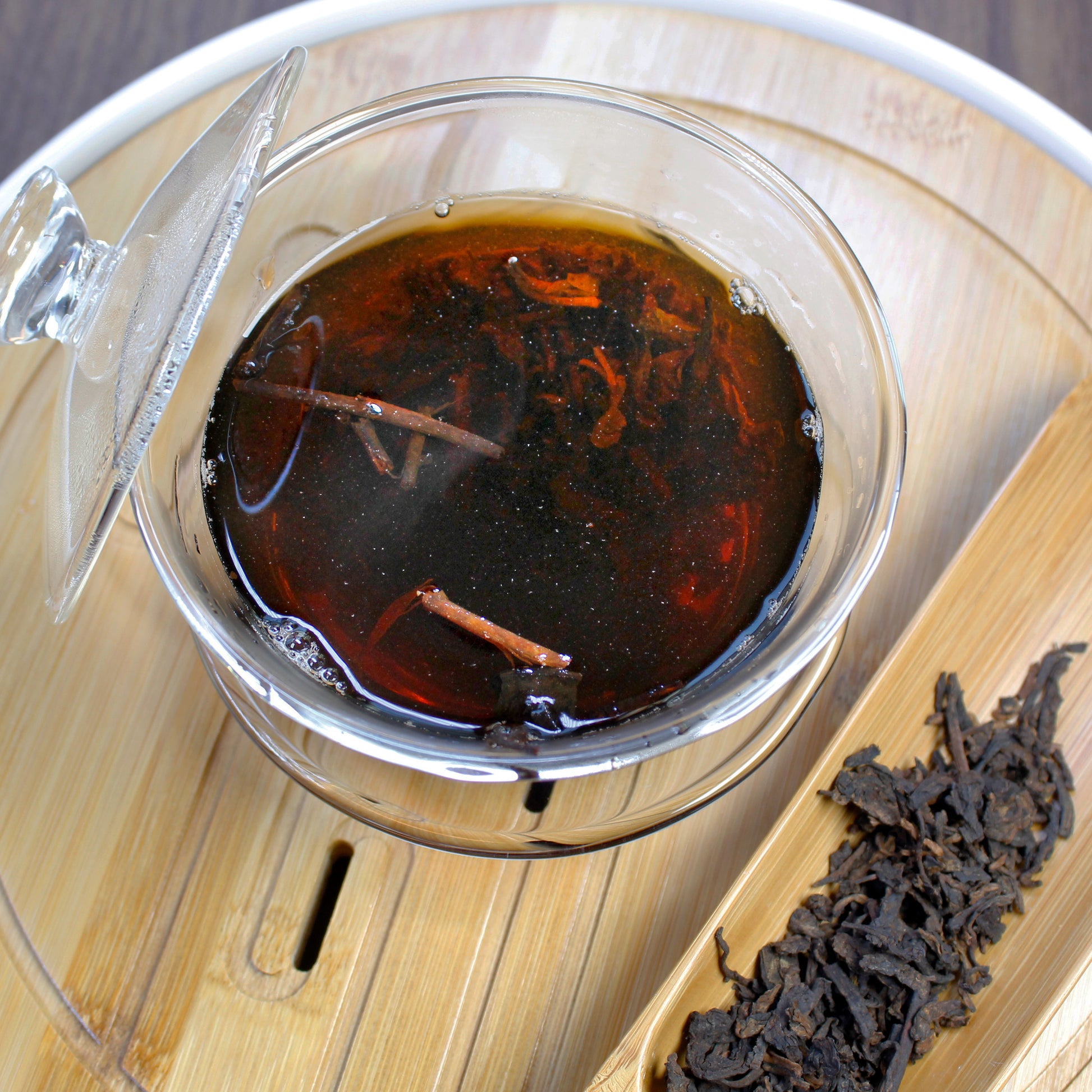 Tiger's Paw: Shu Pu-erh Bingcha - steeping