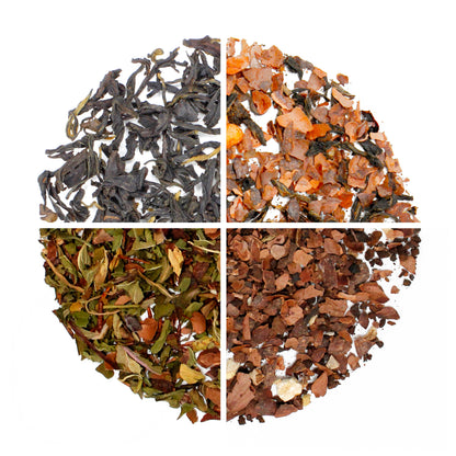 Winter Solstice Collection - loose leaf tea sampler - loose 4 up