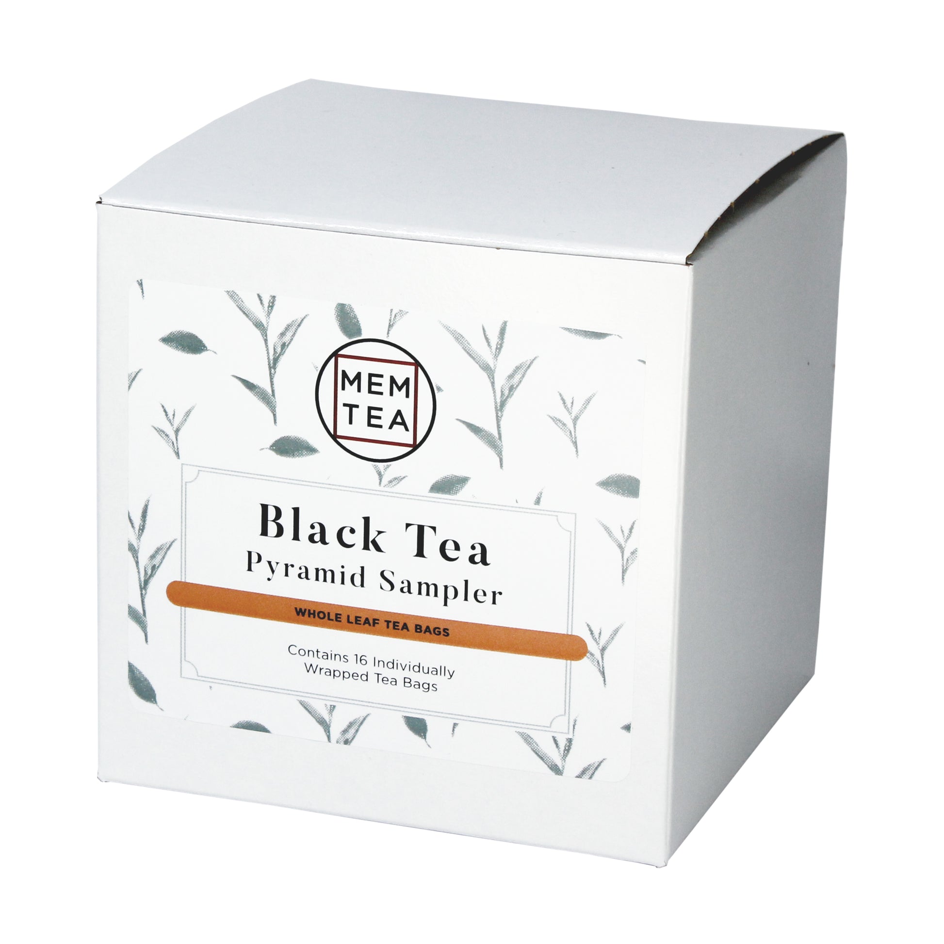 Black Tea Pyramid Tea Bag Sampler - Individually Wrapped - box front