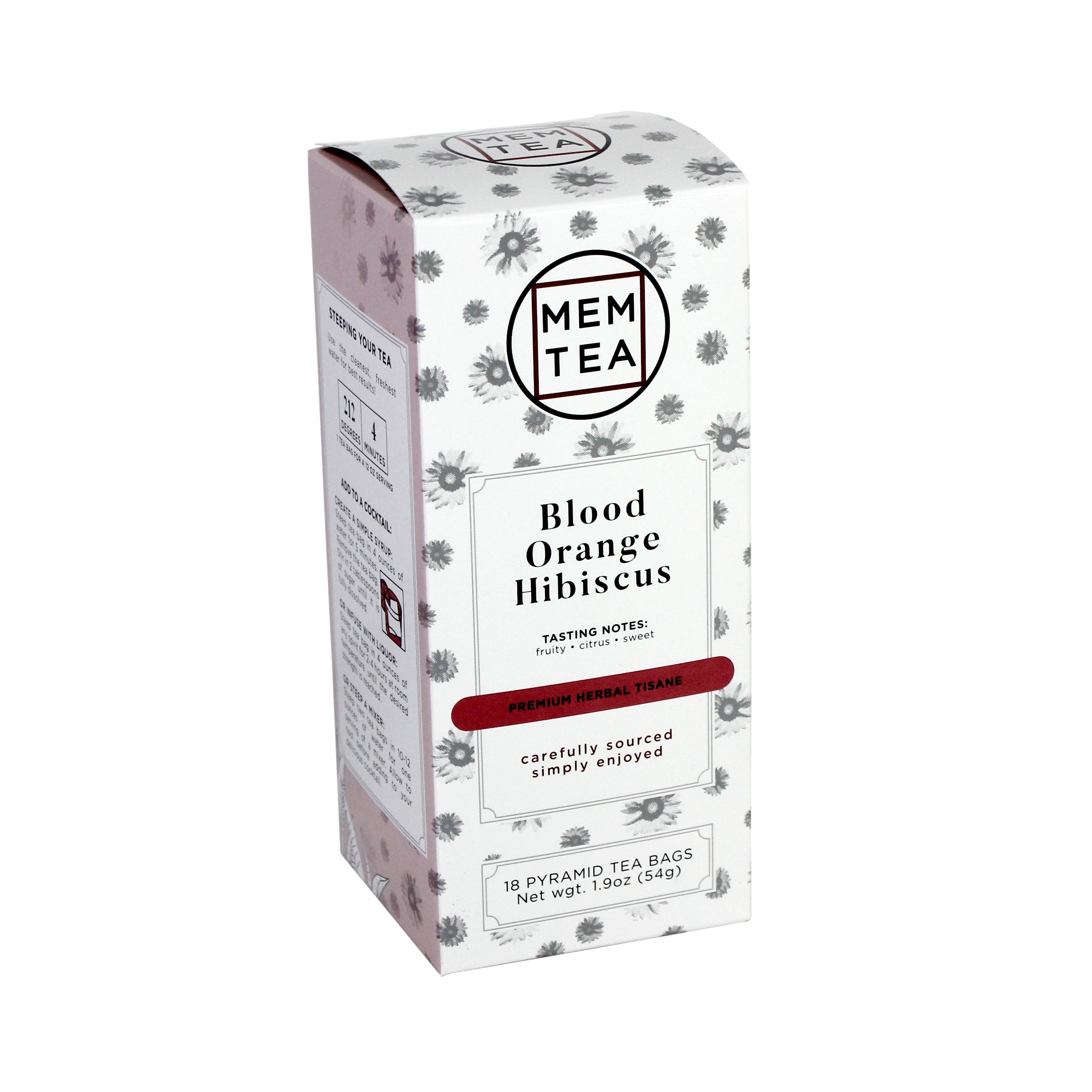 Blood Orange Hibiscus - Pyramid Teabag Box 18ct - front