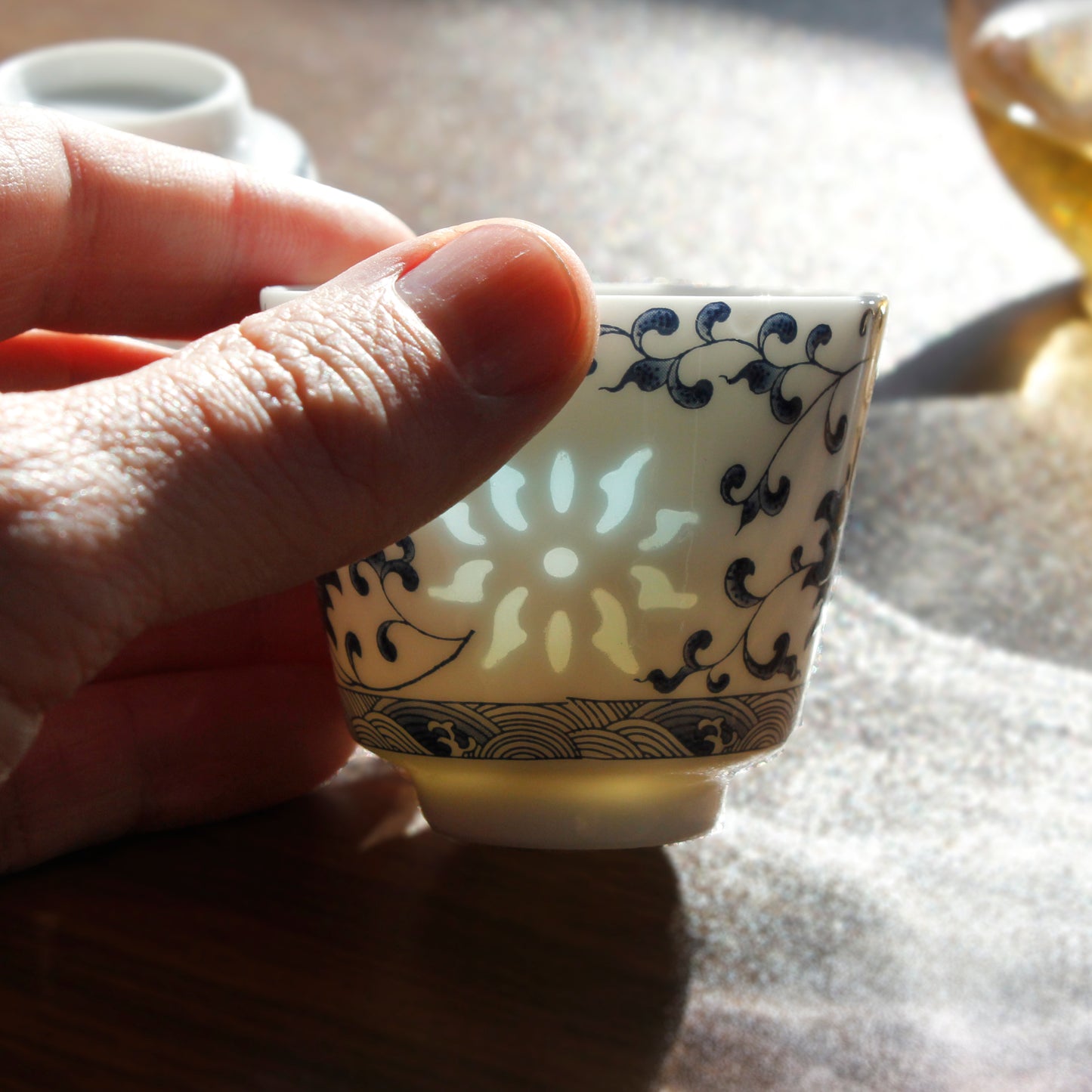 Blue Lotus Gong Fu Tea Cups - set of 2