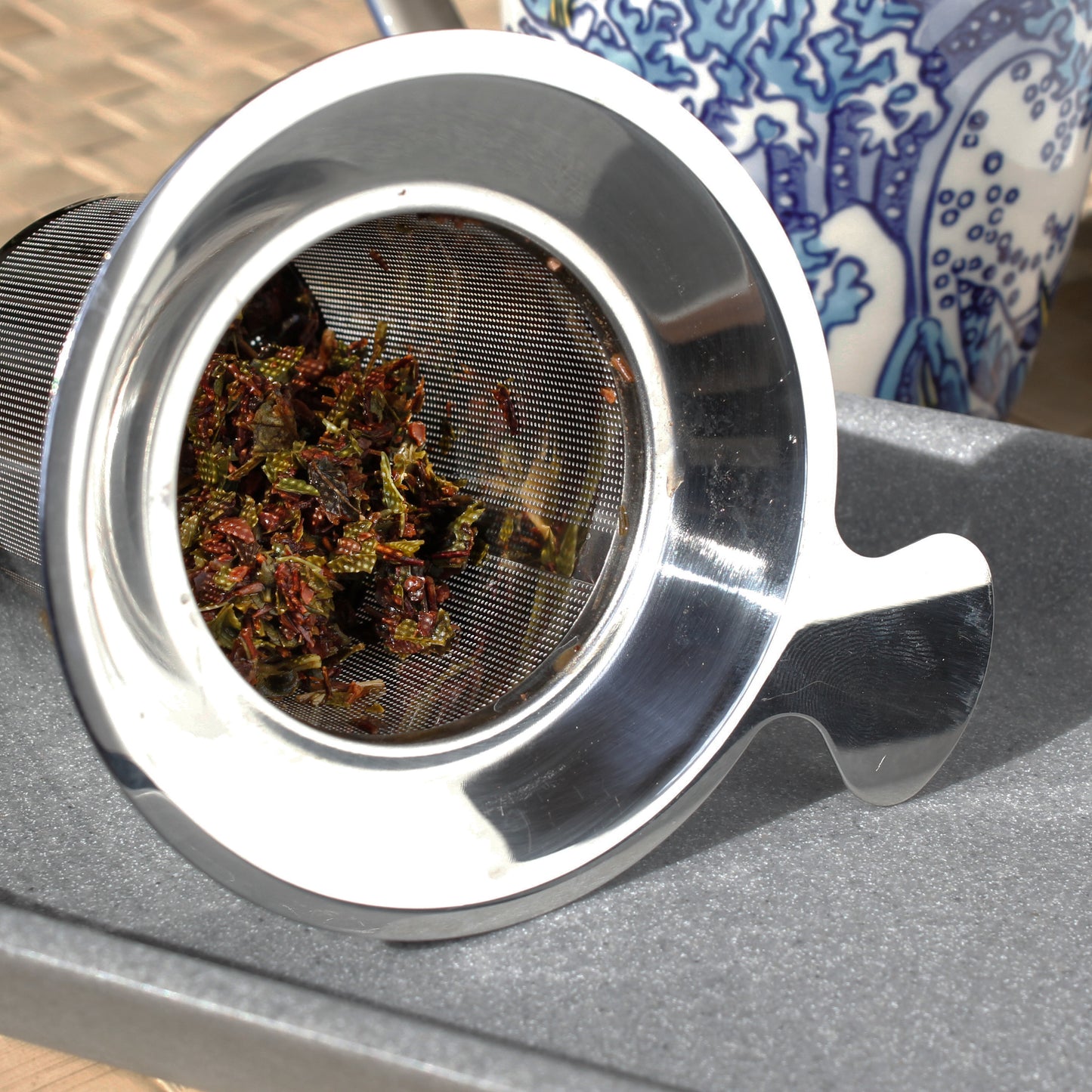 Cocoa Mint - wet leaves