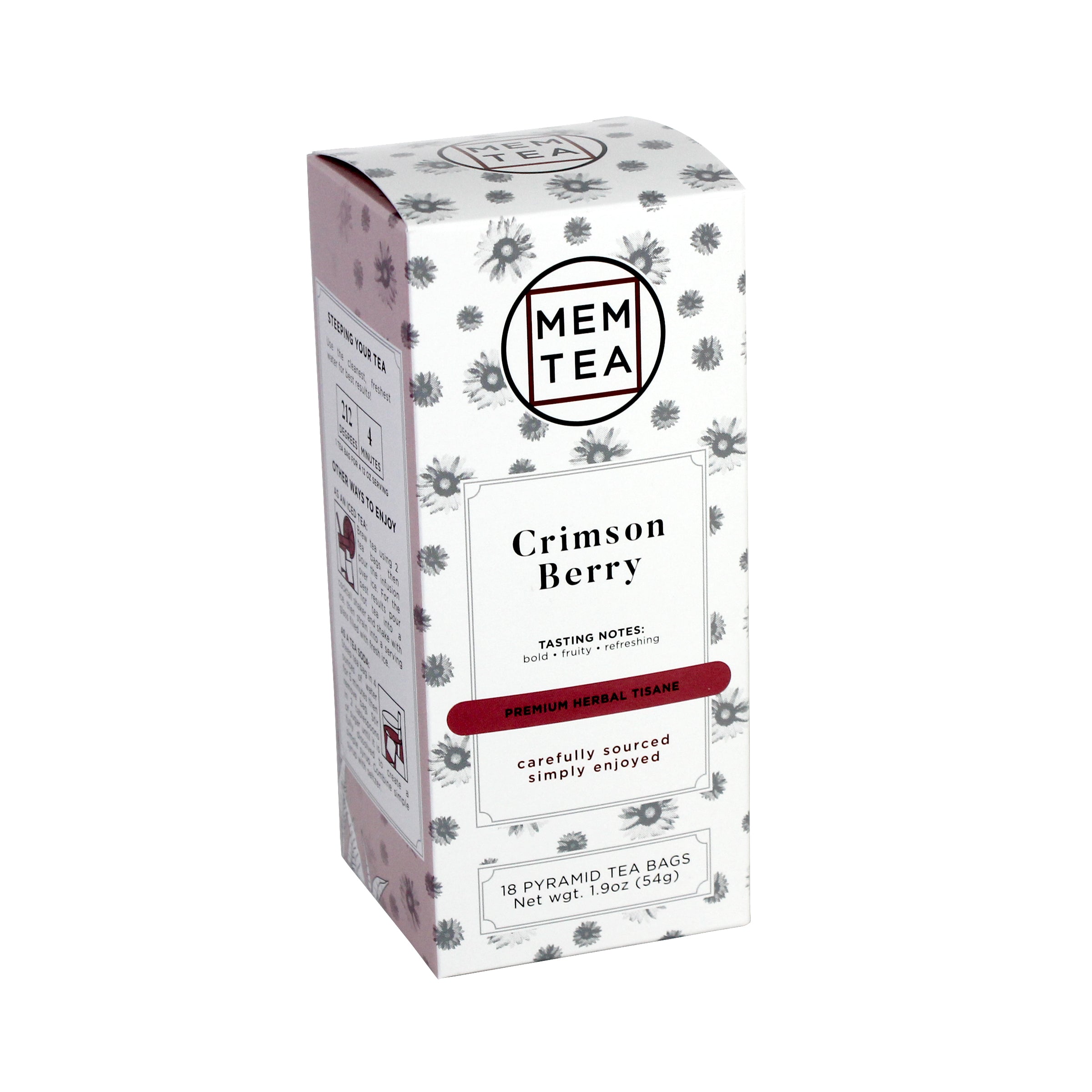 Crimson Berry - Pyramid Teabag Box 18ct - front