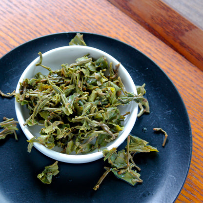Darjeeling 1st Flush: Jungpana Estate - wet leaves