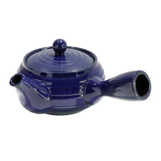 Dark Blue Kyusu Side Handle Teapot - product