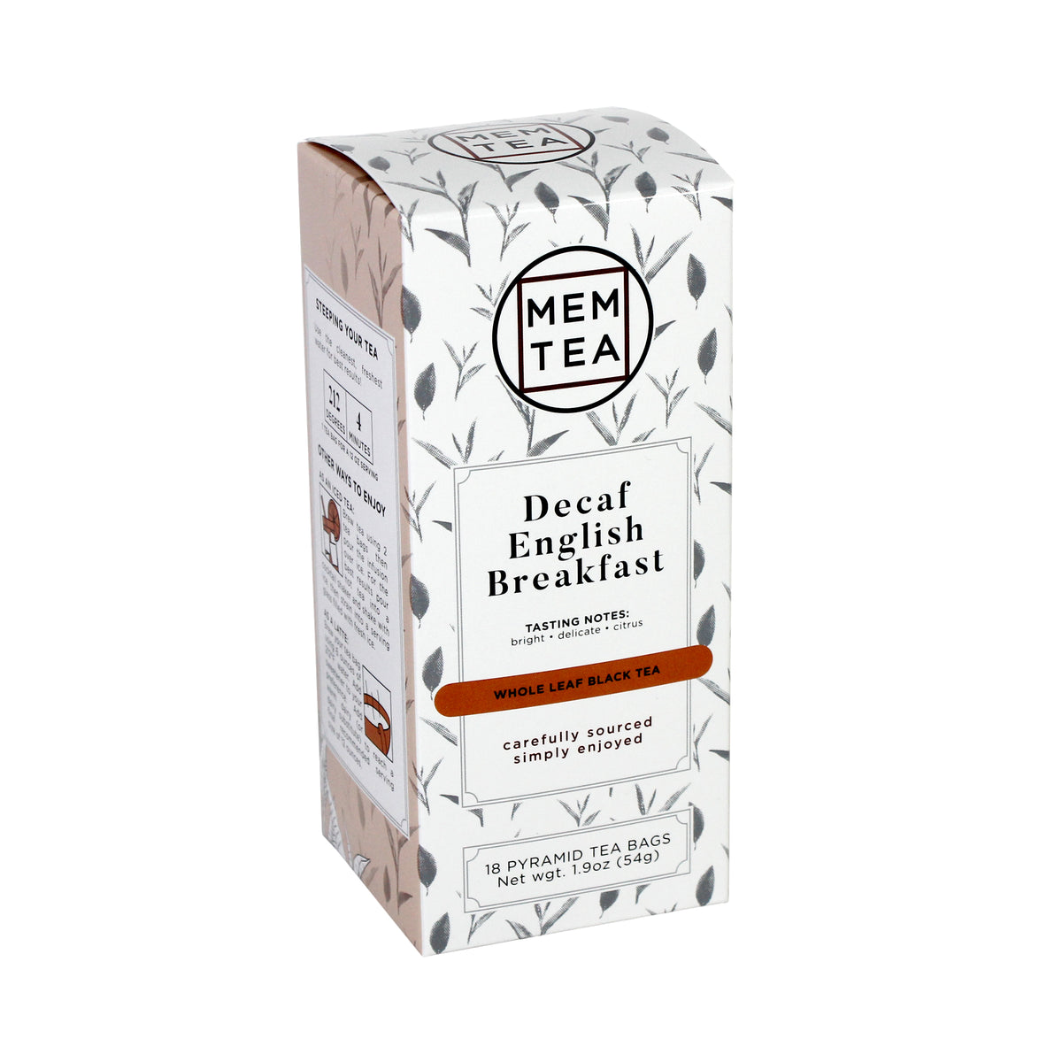 Decaf English Breakfast - Pyramid Tea Bags – MEM TEA
