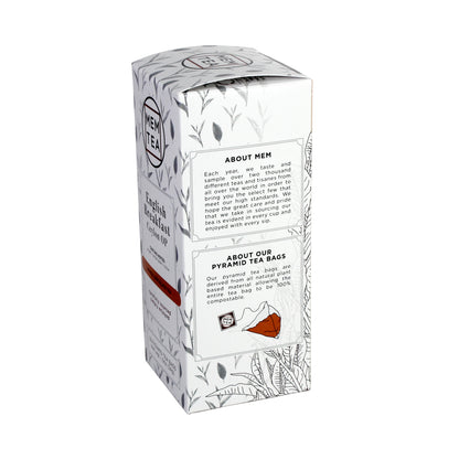 English Breakfast: Ceylon OP - Pyramid Teabag Box 18ct - about MEM Tea