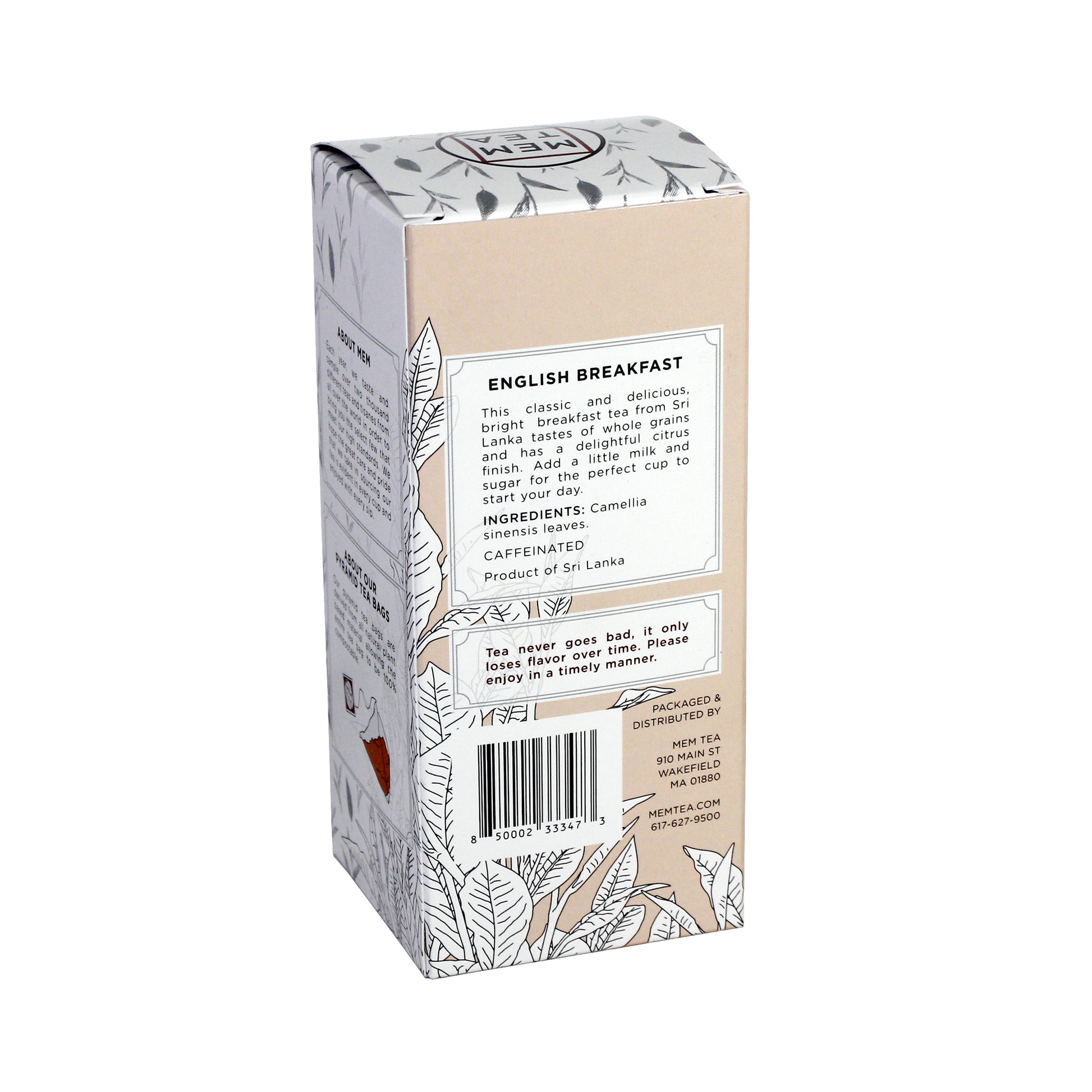 English Breakfast: Ceylon OP - Pyramid Teabag Box 18ct - about the tea