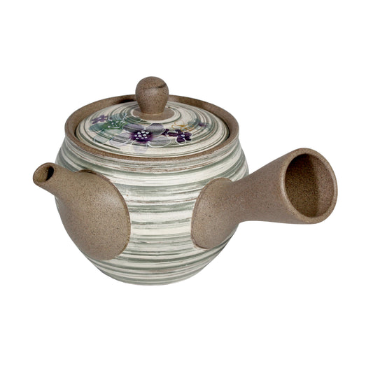 Floral Swirl Kyusu (Side Handle Teapot) - product