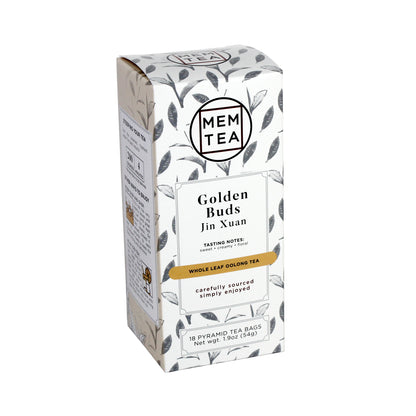 Golden Buds: Jin Xuan - Pyramid Teabag Box 18ct - front