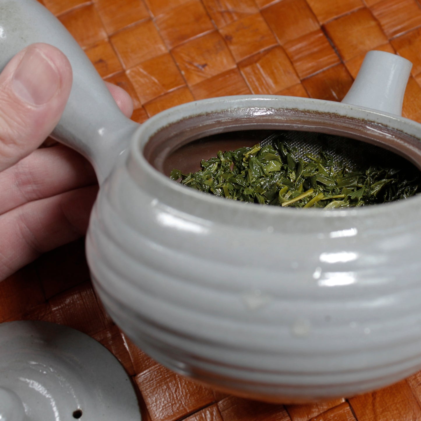 Gray Kyusu (Side Handle Teapot) - 11 oz