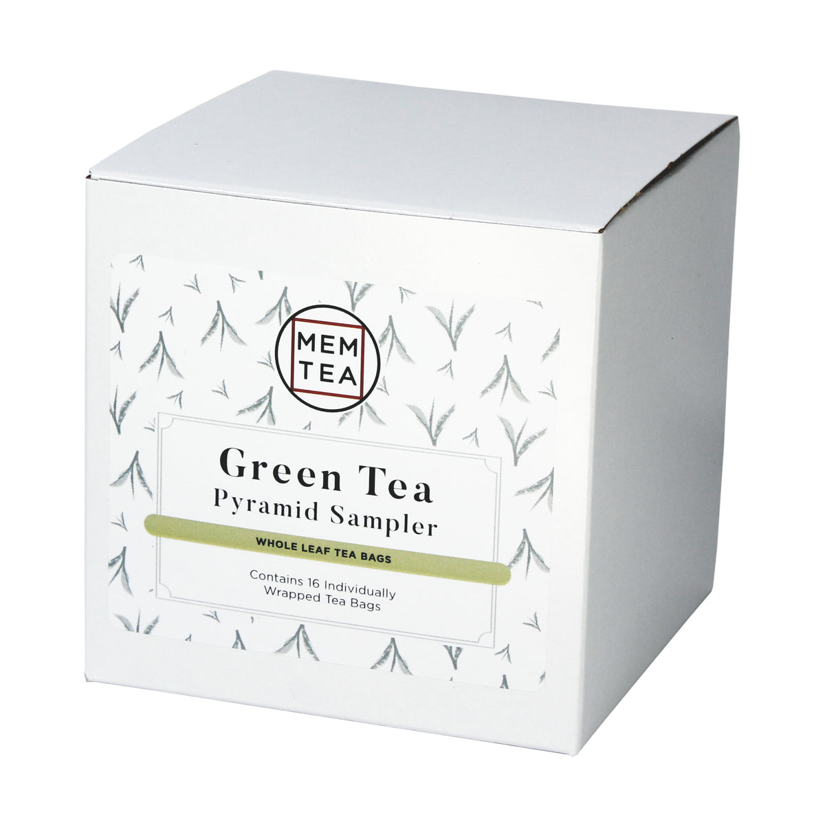 Green Tea Pyramid Tea Bag Sampler - Individually Wrapped – MEM TEA