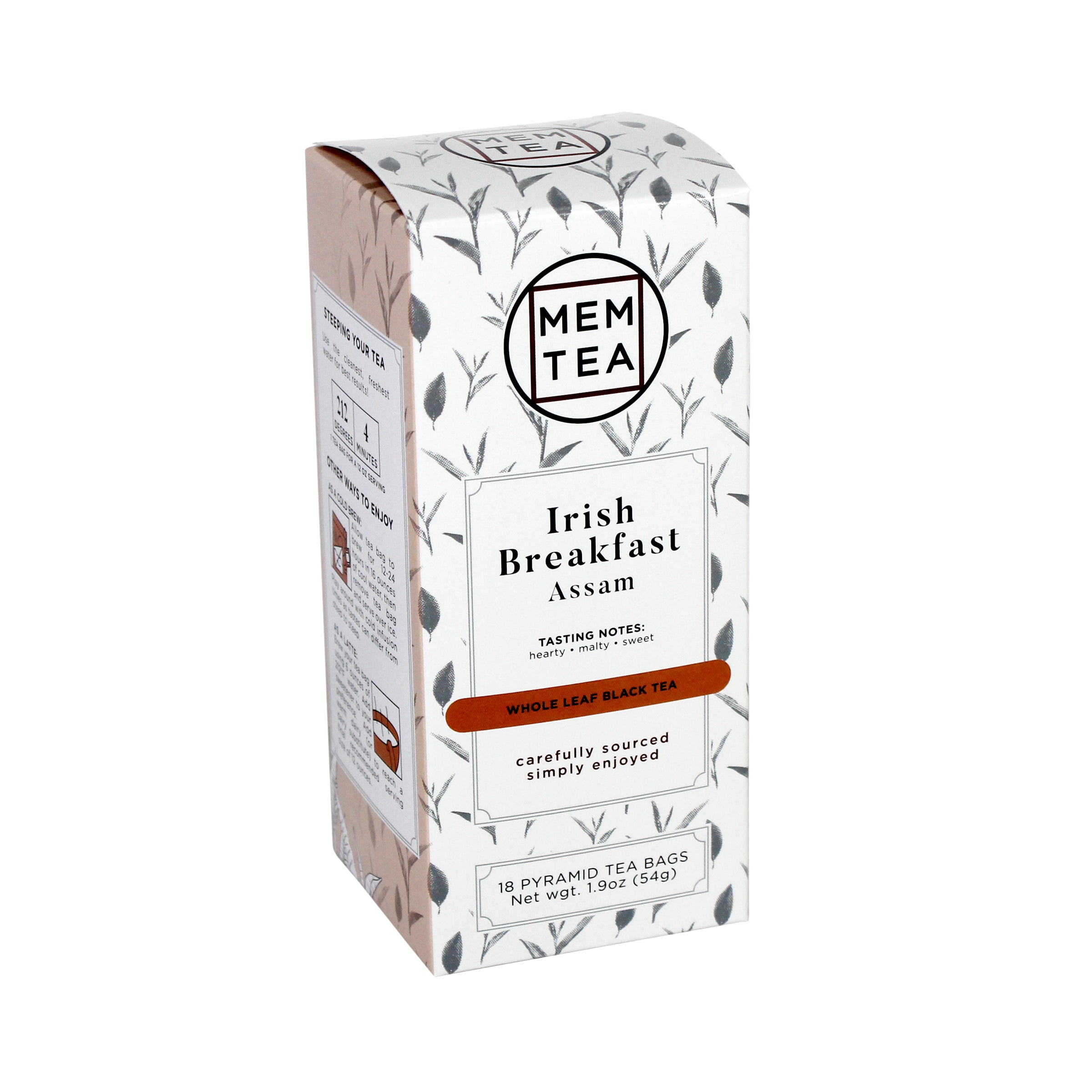 Irish Breakfast: Assam - Pyramid Teabag Box 18ct - front