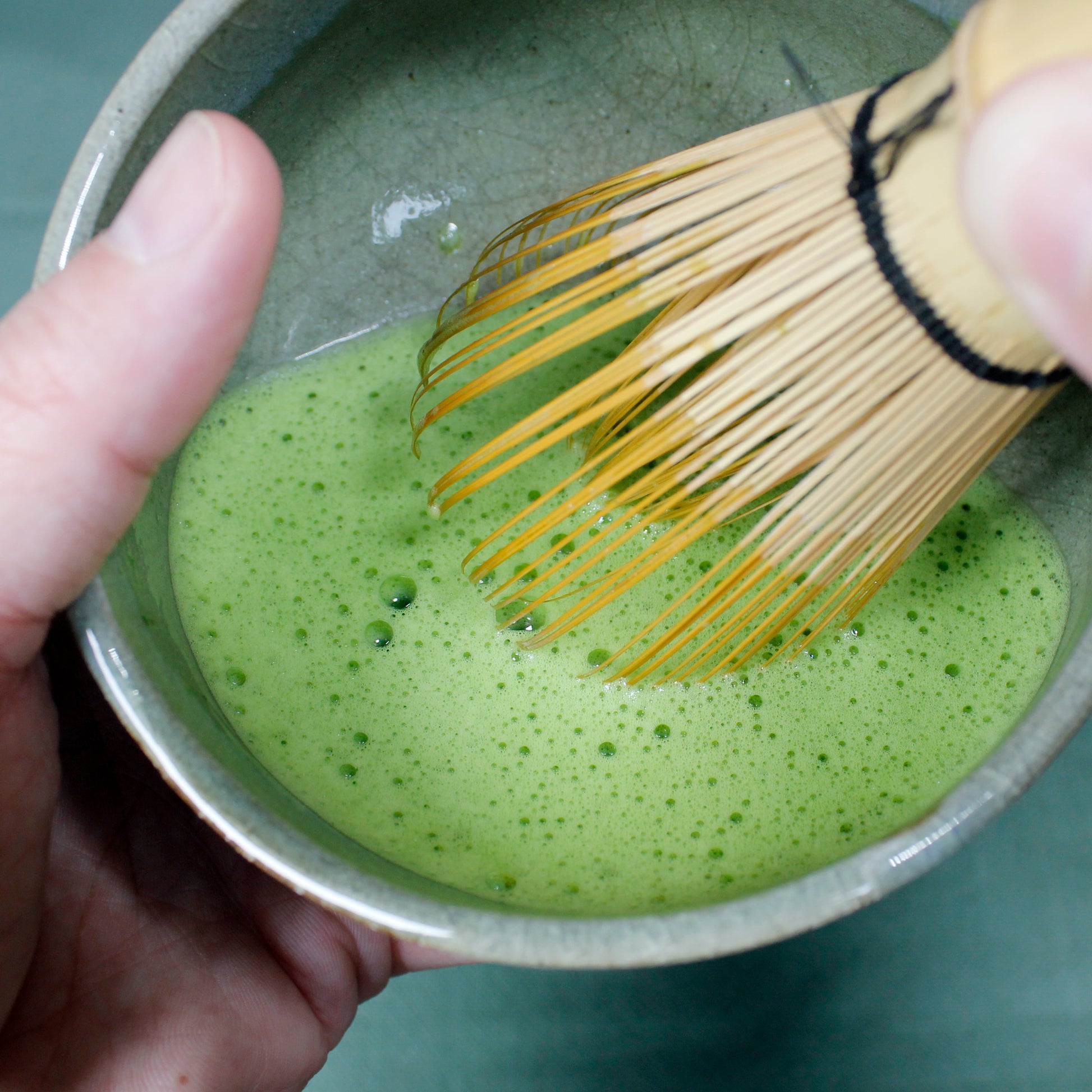 Isuzu Ceremonial Grade Matcha - Marukyu Koyamaen - Uji, Kyoto, Japan - whisked