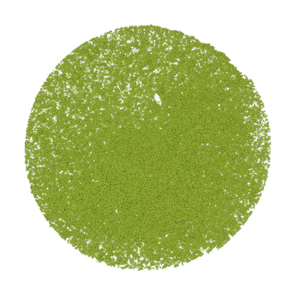 Loose pile of Matcha: Isuzu (Marukyu Koyamaen) on a white background. 