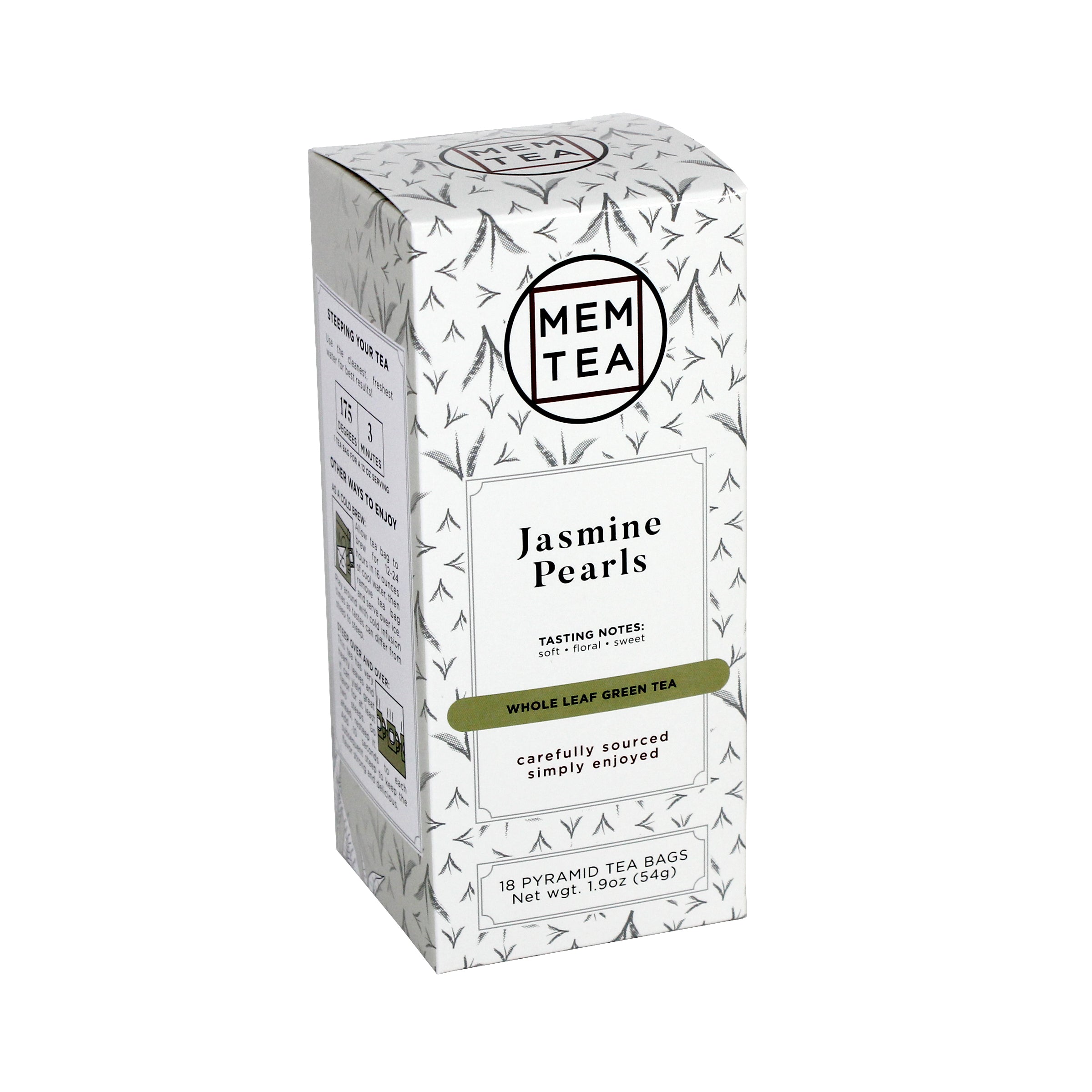 Jasmine Pearls - Pyramid Teabag Box 18ct - front