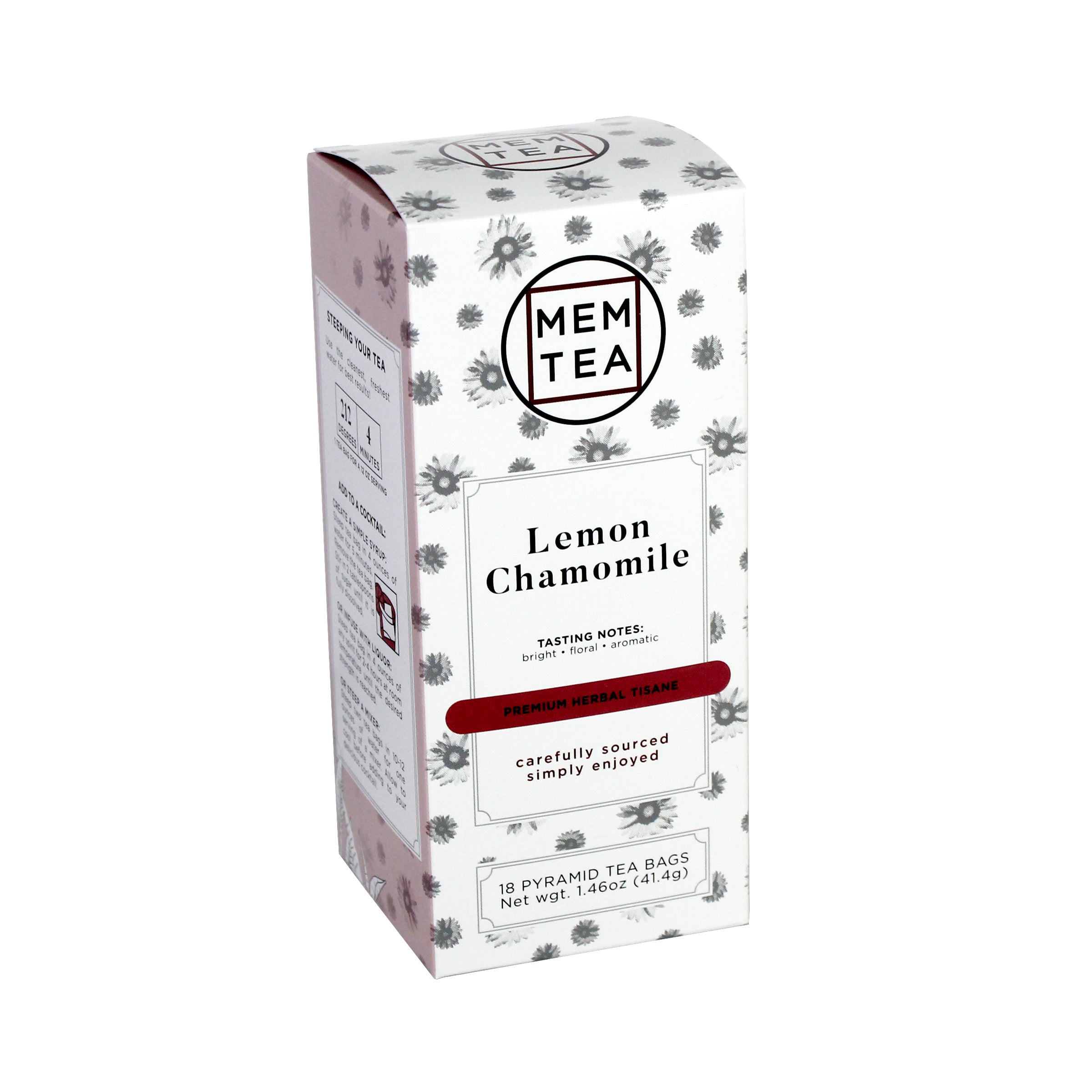 Lemon Chamomile - Pyramid Teabag Box 18ct - front
