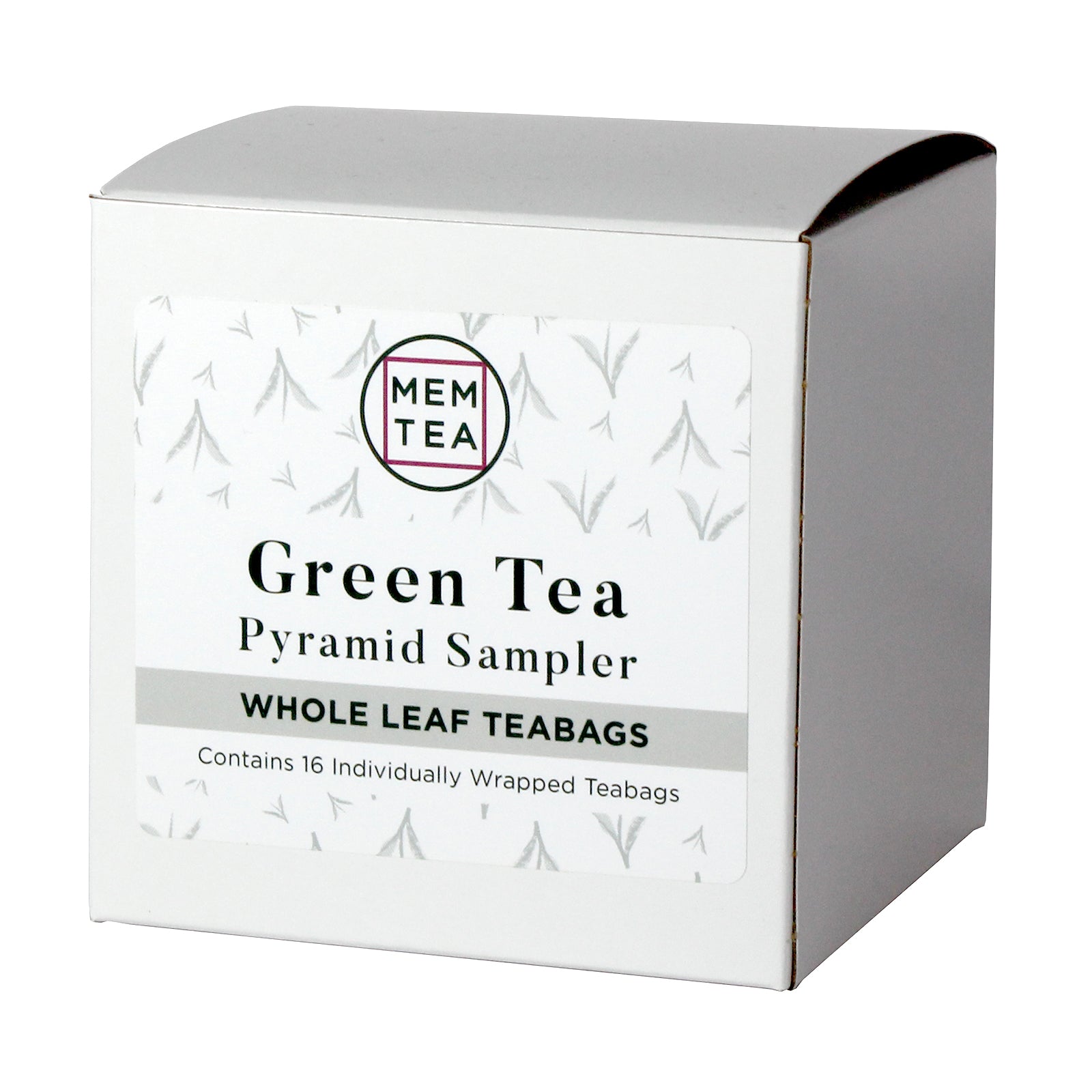 Green Tea Pyramid Tea Bag Sampler - Individually Wrapped – MEM TEA
