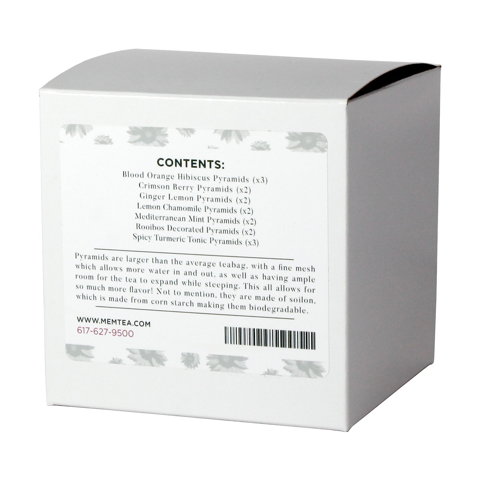 Herbal Tisane Pyramid Tea Bag Sampler - Individually Wrapped β MEM TEA