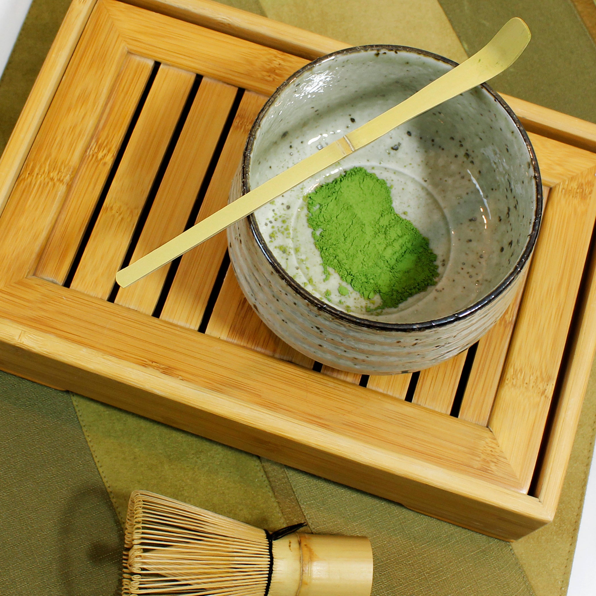 Mint Speckled Matcha Set