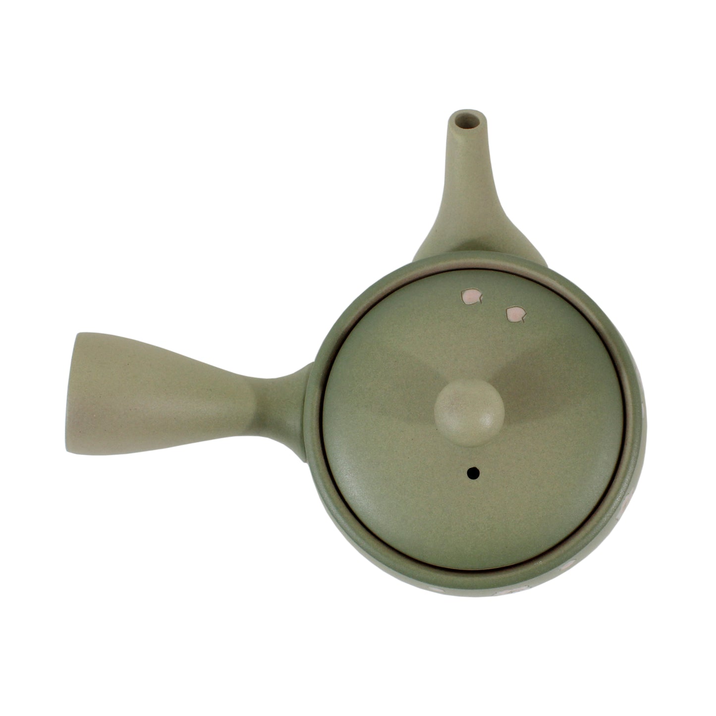 Misty Petals Kyusu (Side Handle Teapot) - top