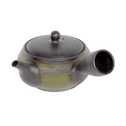 Moss Green Kyusu (Side Handle Teapot) - product