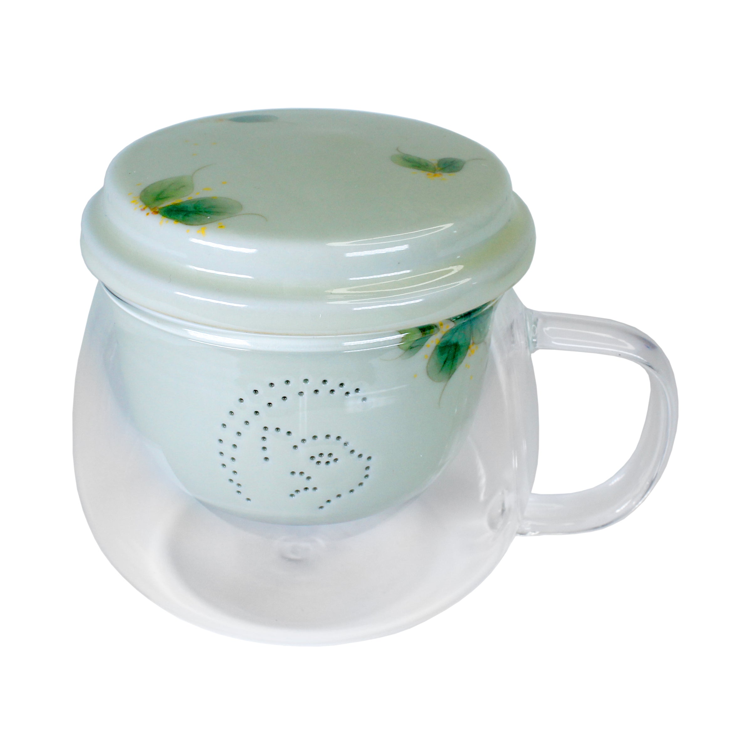Osmanthus Glass Mug Infuser