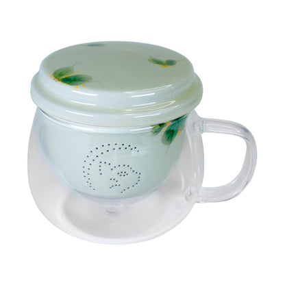 Osmanthus Glass Mug Infuser