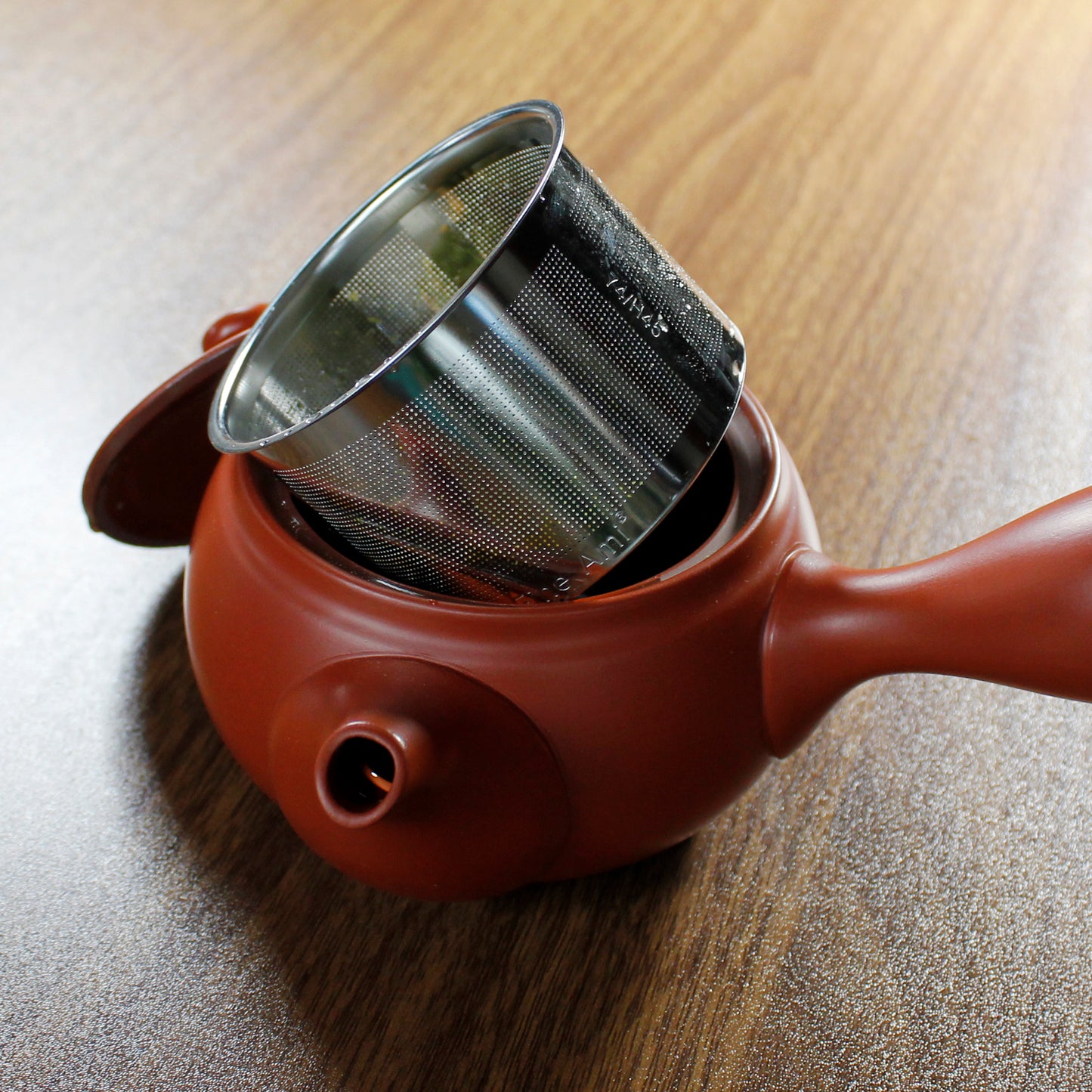 Red Kyusu (Side Handle Teapot) - 12 oz