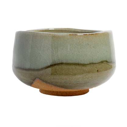 Sage Gray Matcha Bowl (Chawan) - glaze