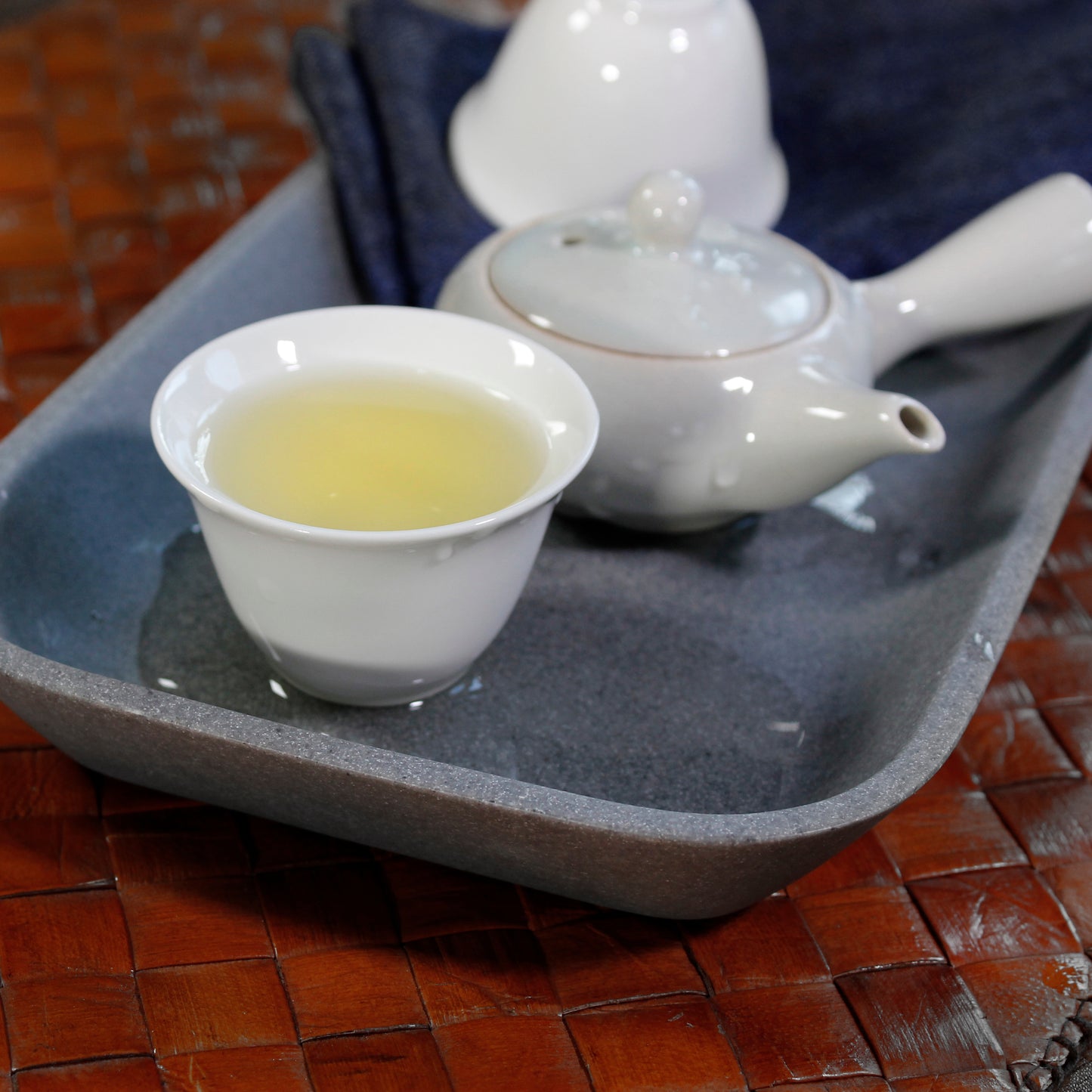 Small White Kyusu (Side Handle Teapot) - 2 oz