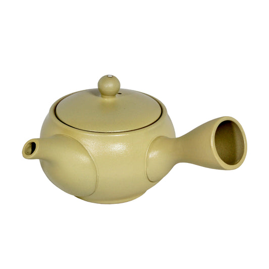 Taupe Petals Kyusu (Side Handle Teapot) - product